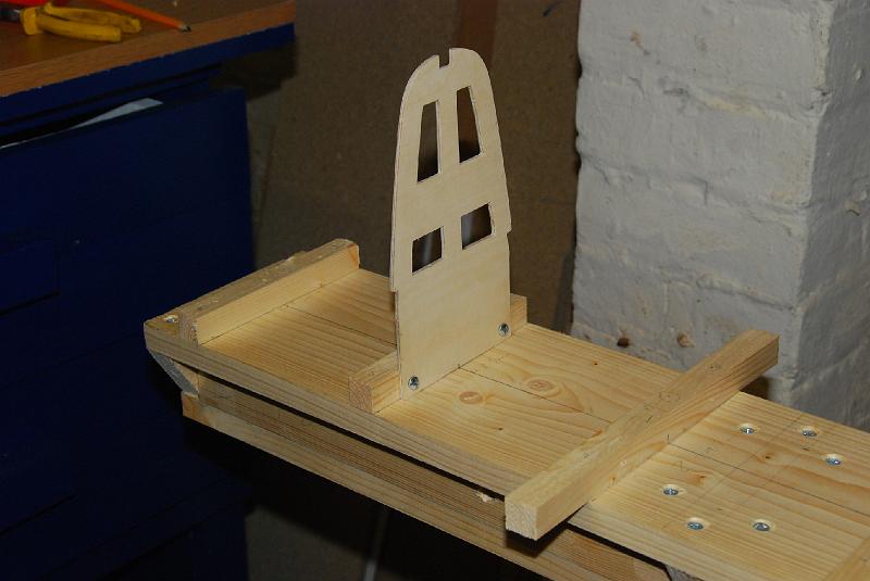 DSC_0022.JPG - Frame 1 fastened to strip that is screwed to construction back bone underneath